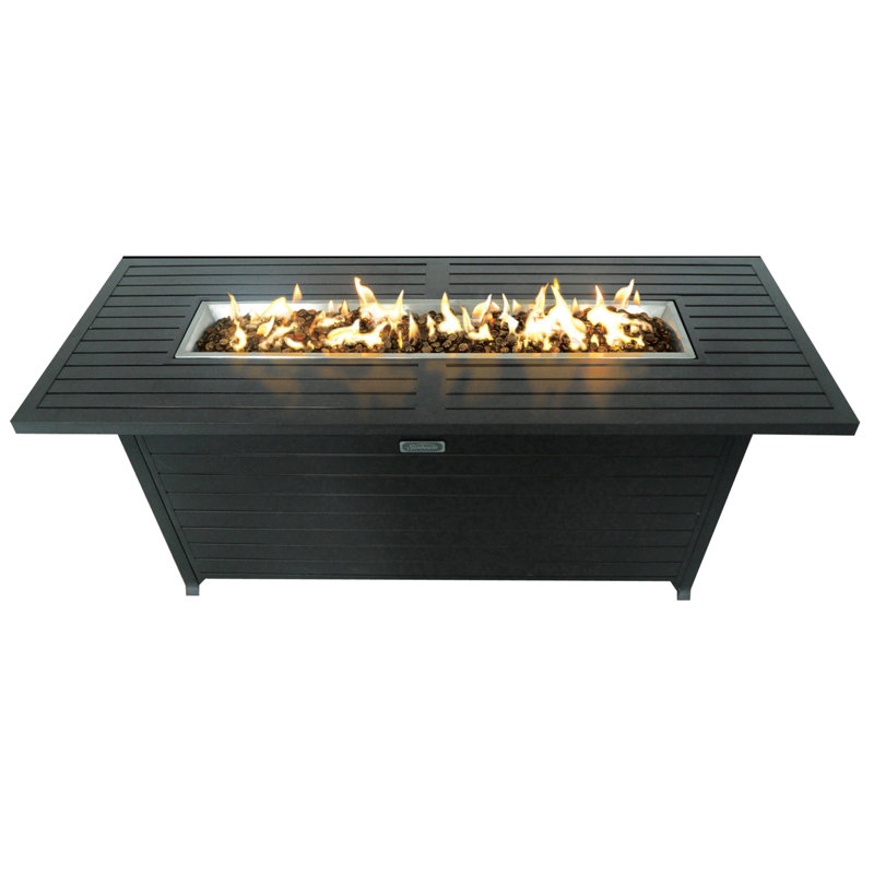 Sunbeam Aluminum Propane Fire Pit Table & Reviews Wayfair.ca